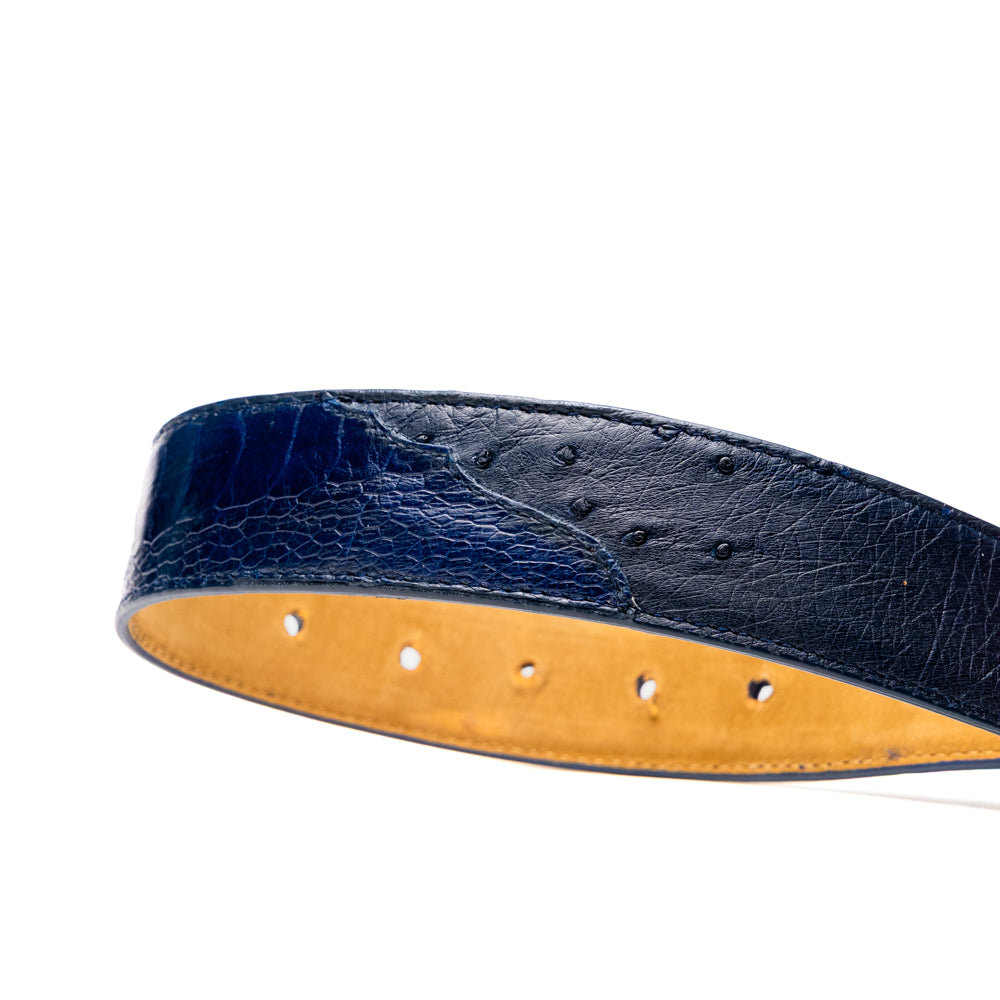 Marco Di Milano Alessio Belt Navy Leather Loafer