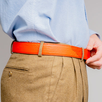 Marco Di Milano Alessio Orange Leather Belt Shoe