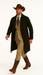 All Weather Men's Dress Coat Belted Rain Coats ~ Long full Maxi length Trench Coats Black Long Style