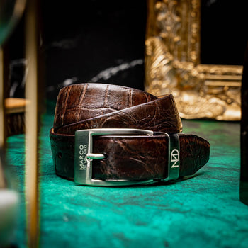 Marco Di Milano Emilio Belt - Brown Leather Dress Shoe