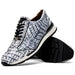 Marco Di Milano Alonzo Newspaper Genuine Caiman Crocodile Casual Sneakers