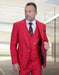 Statement Men's 3-Piece Fashion Suit – 100% Wool with Striking Bold Colors