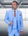 Statement Men's 3-Piece Fashion Suit – 100% Wool with Striking Vibrant Colors