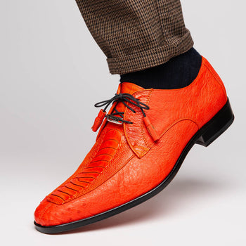 Marco_Di_Milano Andretti Orange Leather Shoe