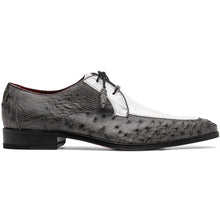 Marco Di Milano Andretti White / Grey Ostrich Leg Shoes
