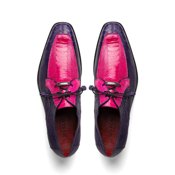Marco_Di_Milano Andretti: Pink Suede Loafers