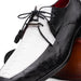 Marco Di Milano Andretti Black/White Ostrich Leg Shoes