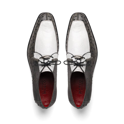 Marco Di Milano Andretti White/Gray Leather Loafer