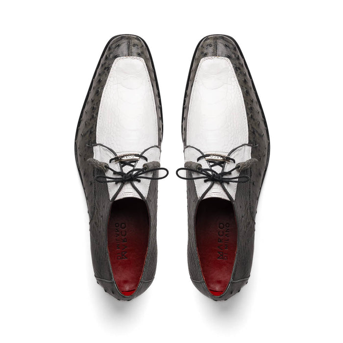 Marco Di Milano Andretti White/Gray Leather Loafer