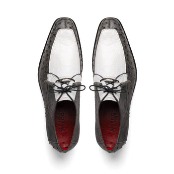 Marco Di Milano Andretti White/Gray Leather Loafer