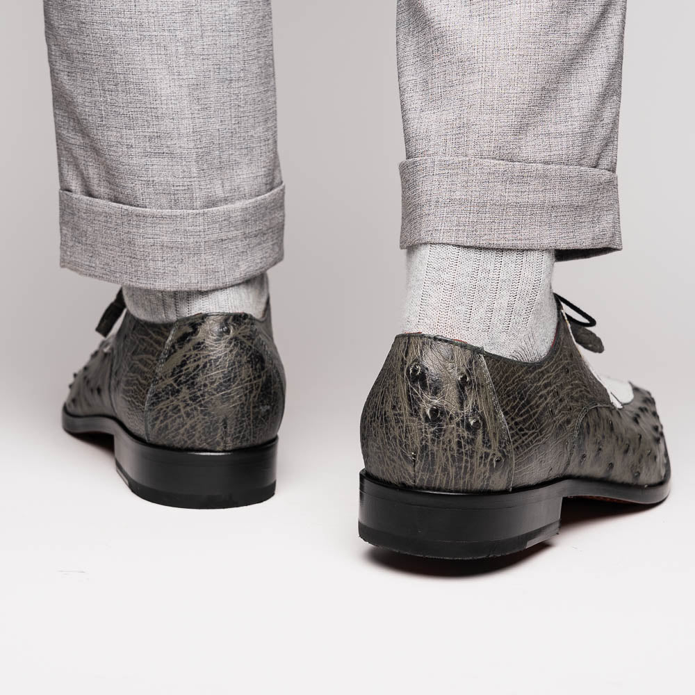 Marco Di Milano Andretti White/Gray Leather Loafer