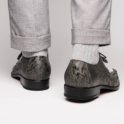 Marco Di Milano Andretti White/Gray Leather Loafer