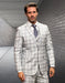 Statement Men's 3-Piece Fashion Suit – 100% Wool with Contemporary Modern Fit