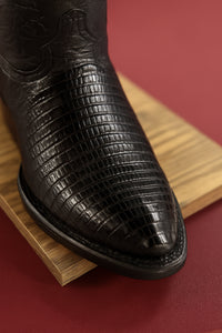 Lizard Print Western Boots