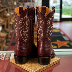 Lizard Print Western Boots - Image 3