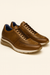 Belvedere Todd Men's Shoes Antique Brandy Exotic Genuine Ostrich Casual Sneakers