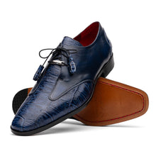 Marco Di Milano Anzio: Blue Jeans Leather Dress Shoe