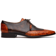 Marco Di Milano Anzio Brandy Alligator & Calfskin Derby