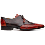 Marco Di Milano Anzio Cognac Alligator & Calfskin Derby
