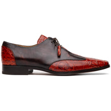 Marco Di Milano Anzio Cognac Alligator & Calfskin Derby