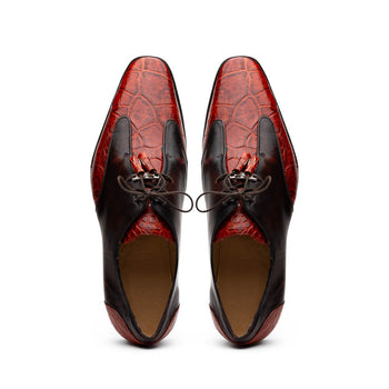 Marco Di Milano Anzio: Rustic Cognac Leather Shoe