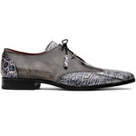 Marco Di Milano Anzio Newspaper Grey Alligator & Calfskin Derby
