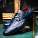 Marco Di Milano Anzio: Blue Jeans Leather Dress Shoe