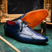 Marco Di Milano Anzio: Blue Jeans Leather Dress Shoe