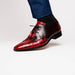 Marco Di Milano Anzio Black Cherry Alligator & Calfskin Derby