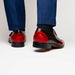 Marco Di Milano Anzio Black Cherry Alligator & Calfskin Derby