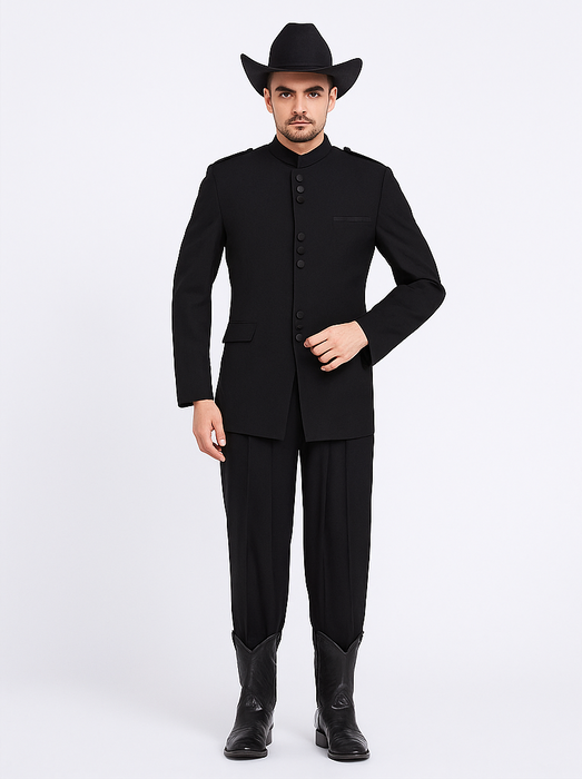 Apollo King Men's 2 Piece Nehru Styles Suit - Mandarin Collars