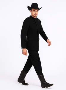 Apollo King Men's 2 Piece Nehru Styles Suit - Mandarin Collars