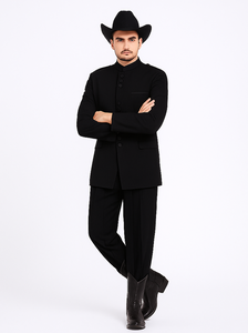 Apollo King Men's 2 Piece Nehru Styles Suit - Mandarin Collars