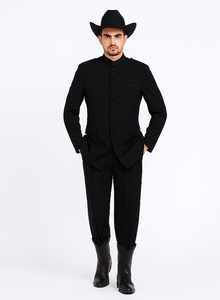 Apollo King Men's 2 Piece Nehru Style Suit - Mandarin Collars