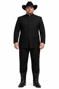 Apollo King Men's 2 Piece Nehru Style Suit - Mandarin Collars