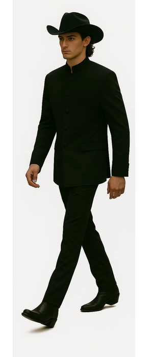 Apollo King Men's 2 Piece Nehru Styles Suit - Mandarin Collars