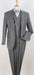 Apollo King Mens 3 Piece 100% Super 150s Wool Suit – High Fashion Double Breasted Vest, Peak Lapel Jacket