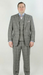 Apollo King Mens 3 Piece 100% Super 150s Wool Suit – Wide Peak Lapel, Double Breasted Vest