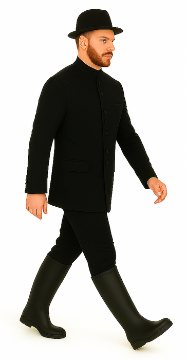 Apollo King Men's 2 Piece Nehru Style Suit - Mandarin Collars