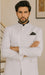 Apollo King Suit Men's 2 Pieces Nehru Style Suit Apollo King White
