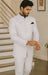 Apollo King Suit Men's 2 Pieces Nehru Style Suit Apollo King White