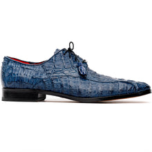 Marco Di Milano Apricena Caiman Crocodile Derby in Navy
