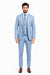 Statement Mens Modern Fit 3 Piece 100% Super 200s Wool Classic Windowpane Suit – Double Breasted Vest
