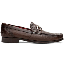 Marco Di Milano Adro Brown Caiman Crocodile/Lizard Bit Loafers