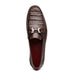 Marco Di Milano Adro Brown Caiman Crocodile/Lizard Bit Loafers