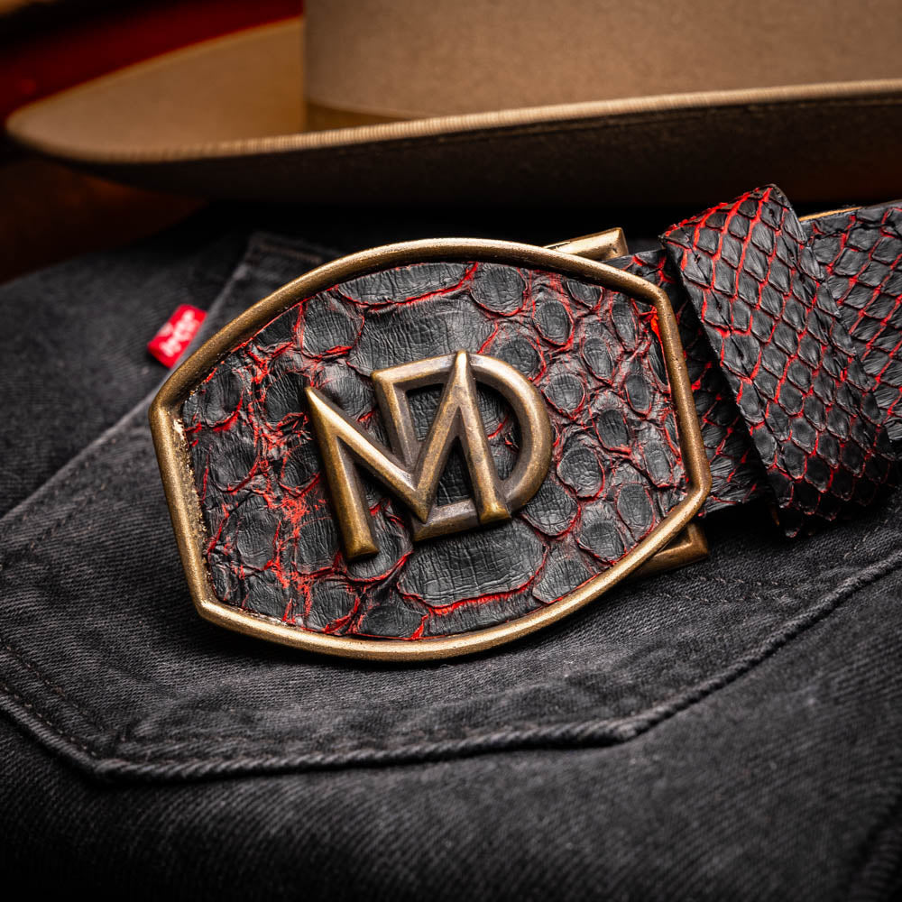Marco Di Milano Arkansas Black Cherry Leather Belt Shoe