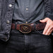 Marco Di Milano Arkansas Belt BlackCherry