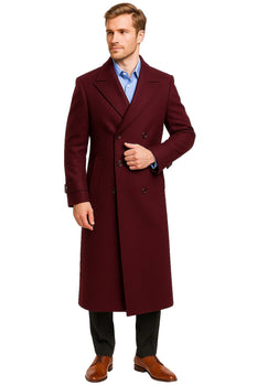 Mens Burgundy Trench Coat for Every Occasion - Image 2
