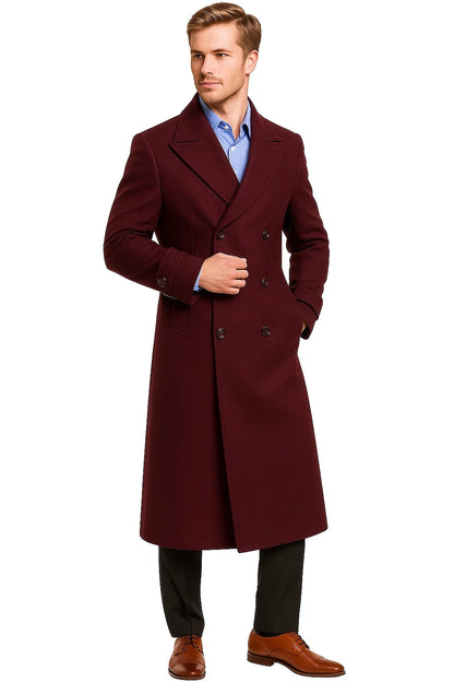 Mens Burgundy Trench Coat for Every Occasion - Image 4