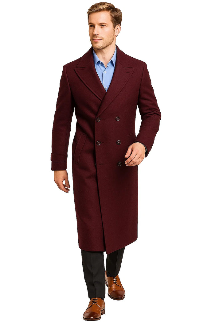 Mens Burgundy Trench Coat for Every Occasion - Image 3